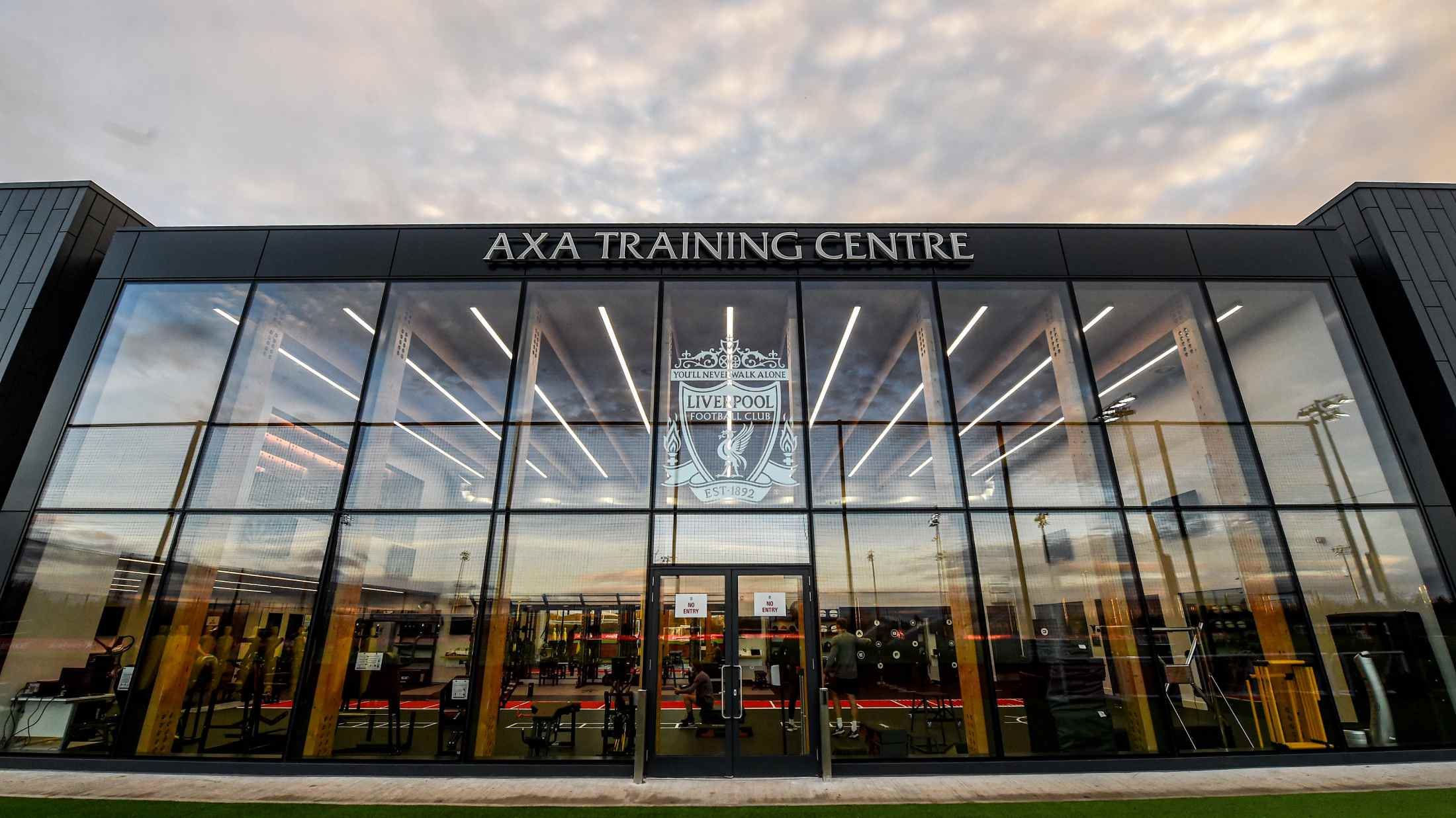 Exterior of Livepool Football Club's AXA Training Centre