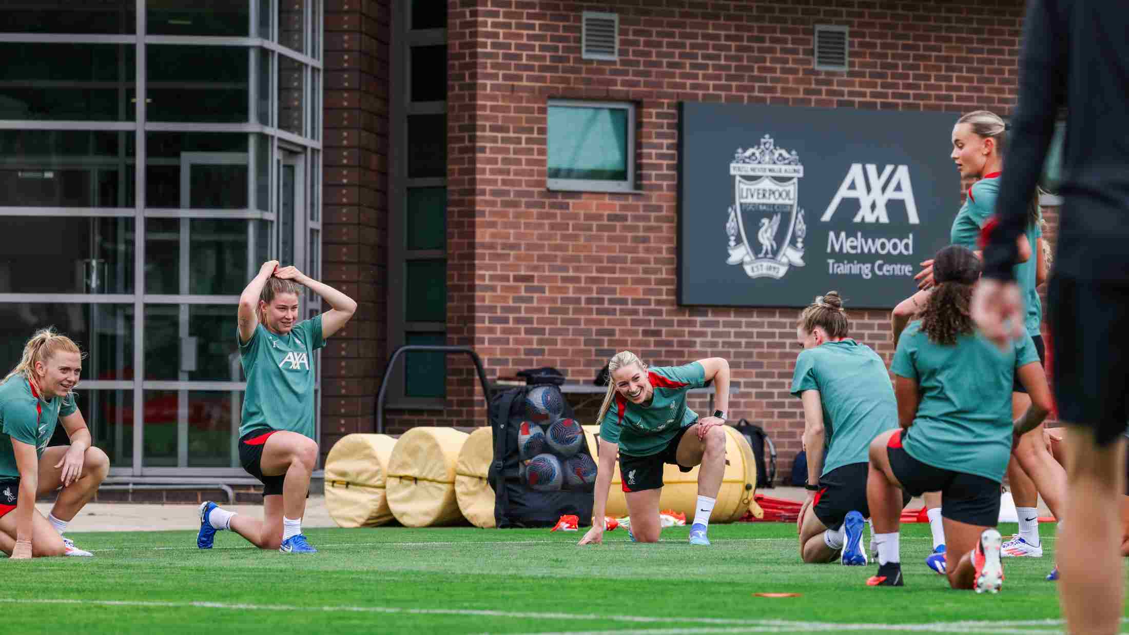 LFC Women team training in the new AXA Melwood Training Centre in 2023