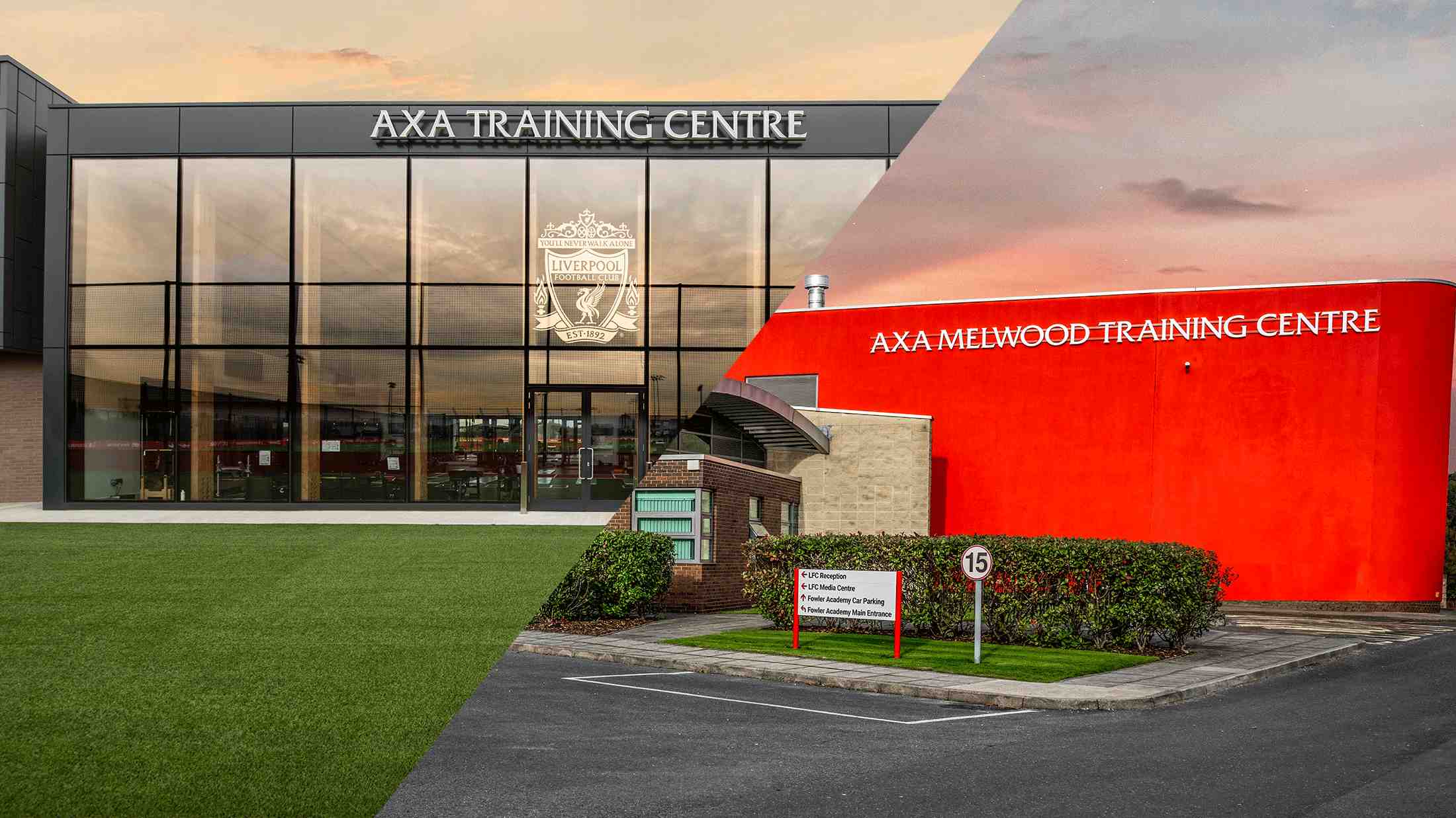 liverpool football club and AXA melwood training centre