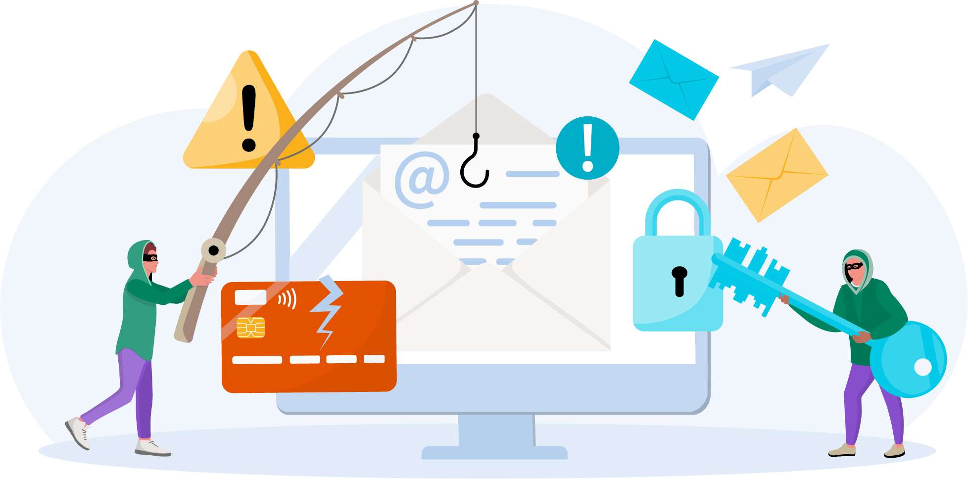 Phishing email illustration