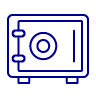 Security safe icon