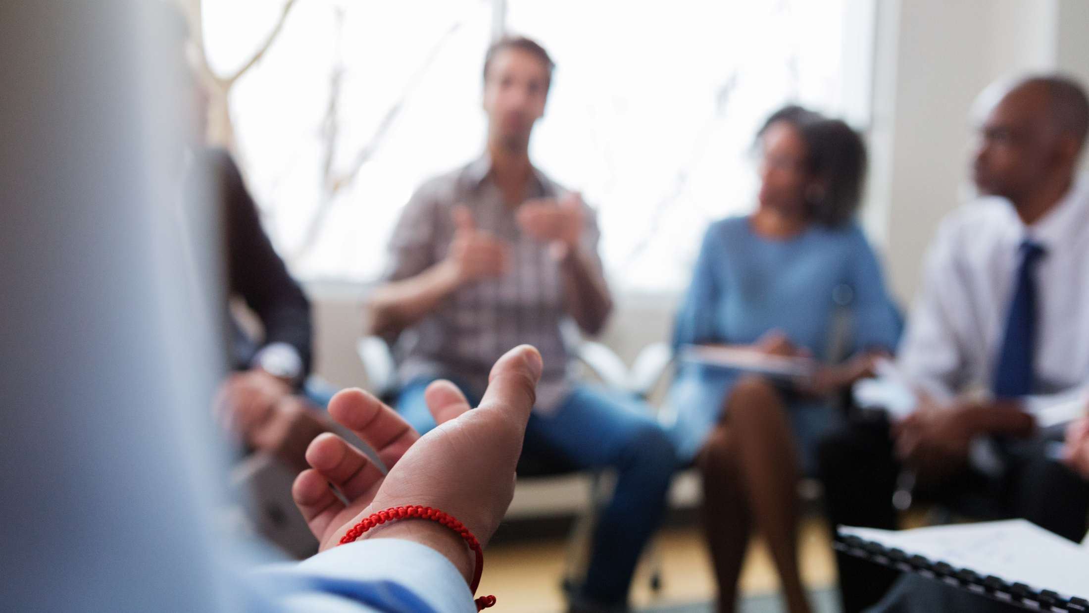 Business people during meeting